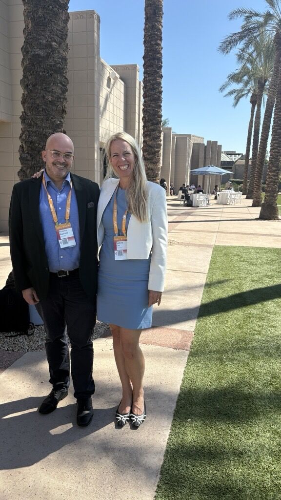 Ricardo Baptista, PhD, and Sabine Ott, PhD, at Meeting on the Mesa 2026